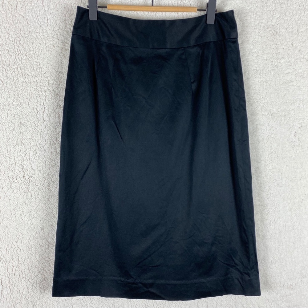 Banana Republic Black Midi Pencil Skirt Size 6 - Picture 1 of 8